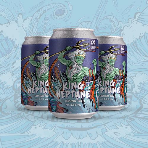 King Neptune - 4.3% ABV - 330ml Can - 24 Pack
